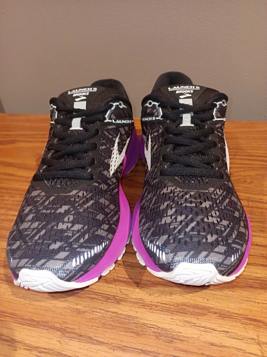 Brooks launch 5 black hotsell purple