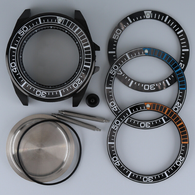 43.8mm Watch Case Modify Seiko Samurai Mod Stainless Steel For 