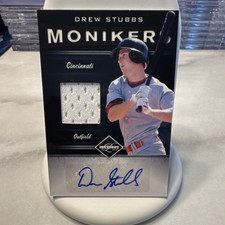 Panini Limited Moniker Drew Stubbs Auto Jersey Memorabilia #6 Serial /149 Reds