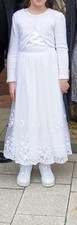 Kommunionkleid maßgeschneidert Gr.ca.140/146 mit Bolero -Neupreis 450,-€