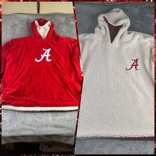 Alabama Crimson Tide Hoodie Reversible Big Logo Hoodeez One Size Oversize Fleece