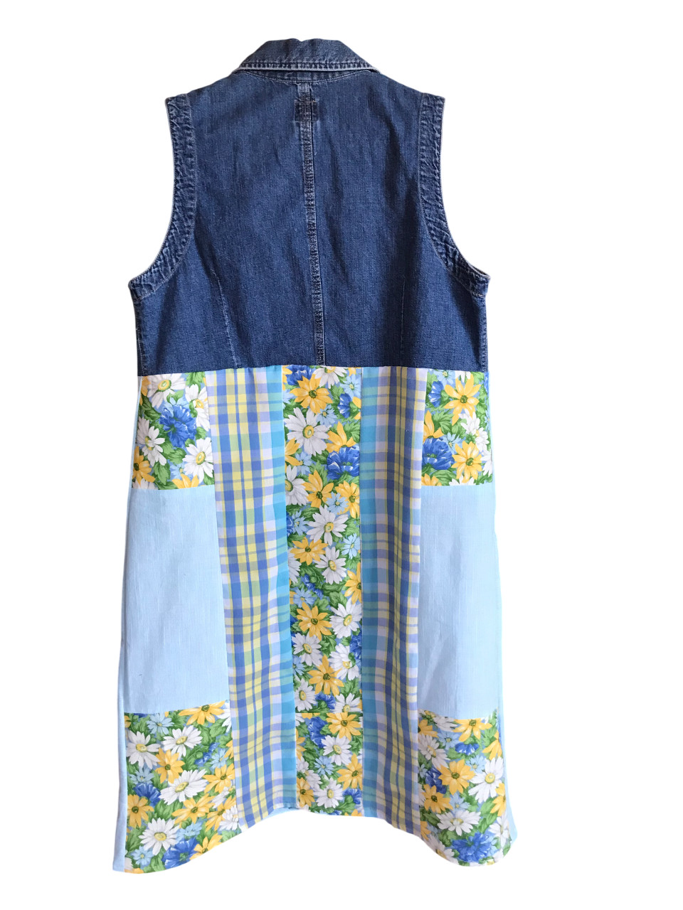 Handmade Patchwork Duster: Upcycled Boho Floral S… - image 9