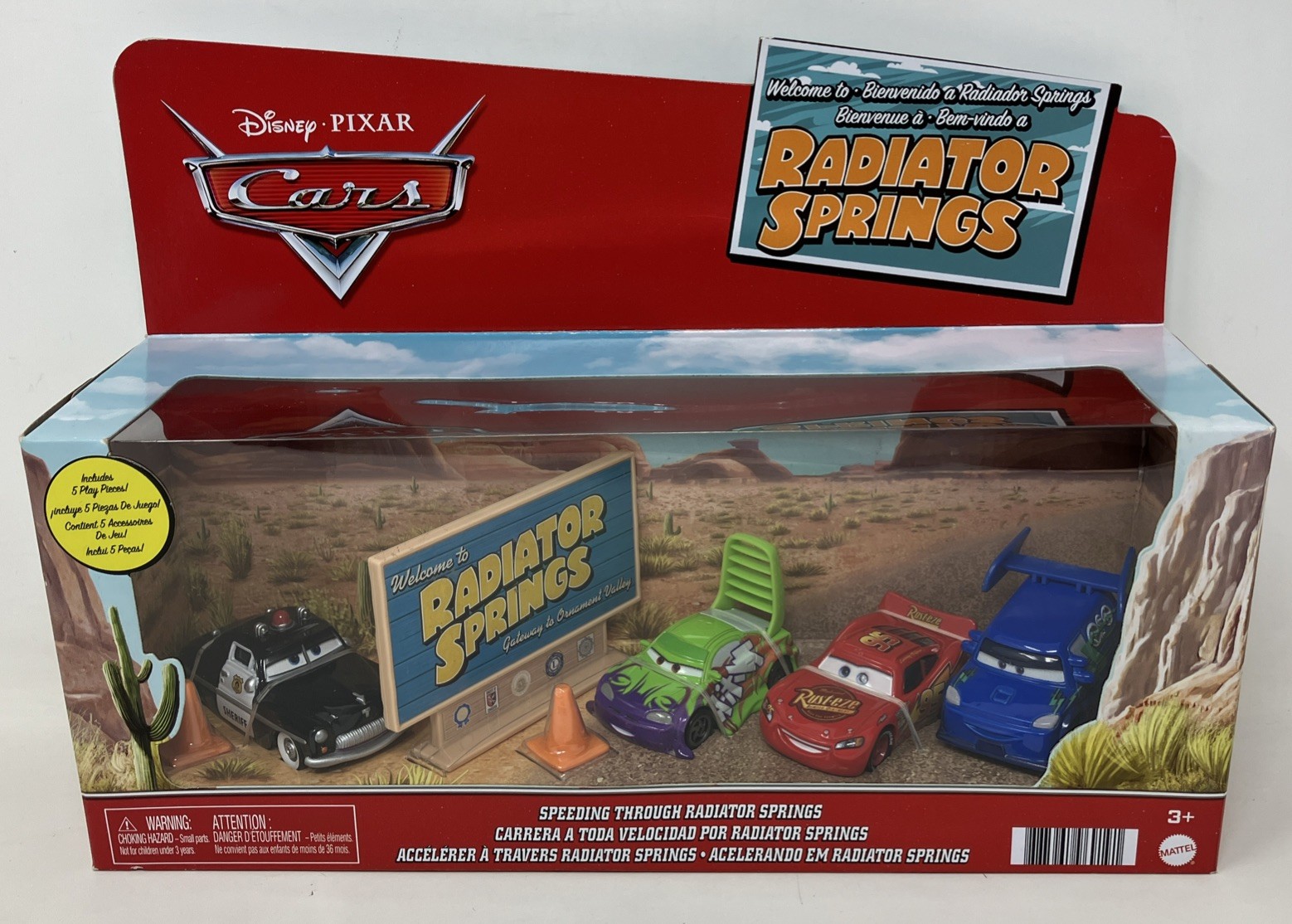 S Welcome To Radiator Springs Speeding Through W/ Dj, Wingo Set