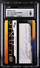2008 Upper Deck Iconic Cut Signature EDDIE ARCARO AUTO /25 Triple Crown - CSG 9