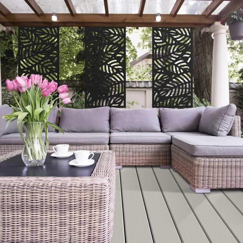 2'x4' Sanibel Decorative Screen, Black - Image 4 of 4