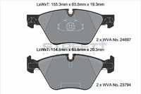 BremsbeläGe BMW 5 (F10) 520 I Baujahr 09/11-10/16 KW 135 PS 184 - Pagid Racing S