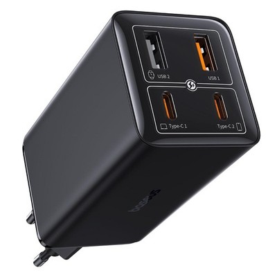 Baseus GaN6 Pro 100W EU Inkl. Ladekabel 1m Schwarz Ladegerät