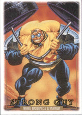 2024 Upper Deck SkyBox Marvel Masterpieces '92 Platinum - Strong Guy Leather #85