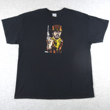 Frankie Hill T-Shirt Skateboard Cessa e Desisti Clint Eastwood XL Nero