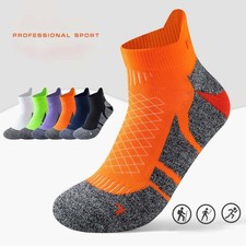 2025 Professional Marathon Running Socks Thick Cushion Low Cut Sports Unisex