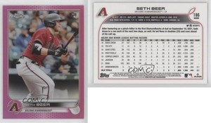 2022 Topps Chrome Pink Refractor Seth Beer #186 Rookie RC
