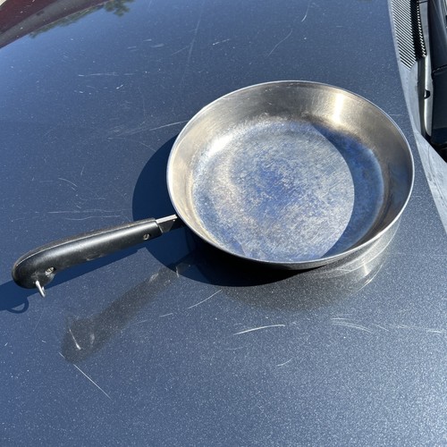 Vintage REVERE WARE Pre-1968 10 Inch Copper Clad Skillet Fry Pan 1801 1960s