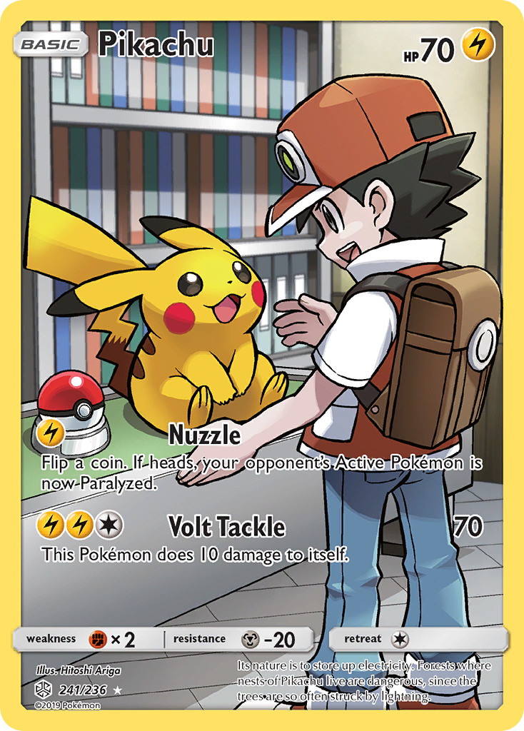 Pikachu (241/236) [Sun & Moon: Cosmic Eclipse] Near Mint Holofoil