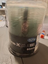 Spin-X CD-R 32X 80 Min 700mb 100 Pack blank media compact disc CDR Spindle