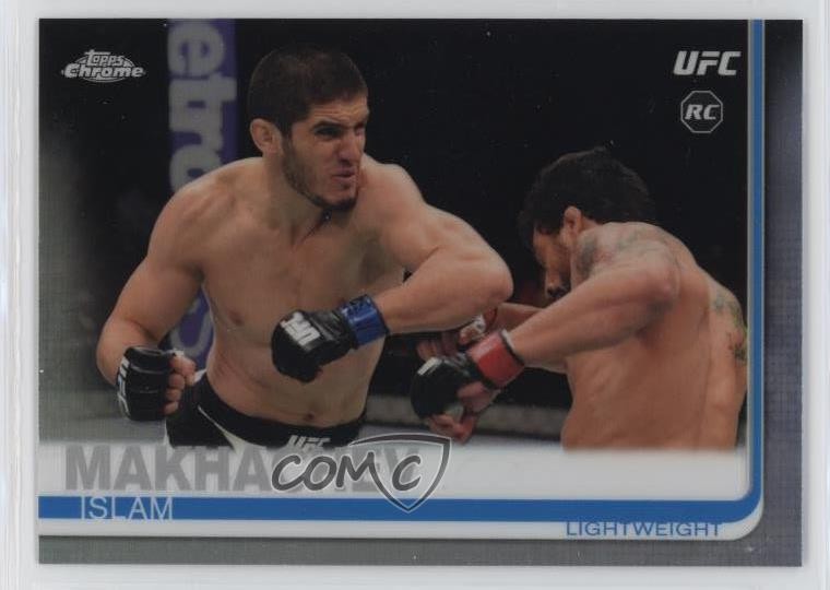 2019 Topps Chrome UFC Refractor Islam Makhachev #92 Rookie RC