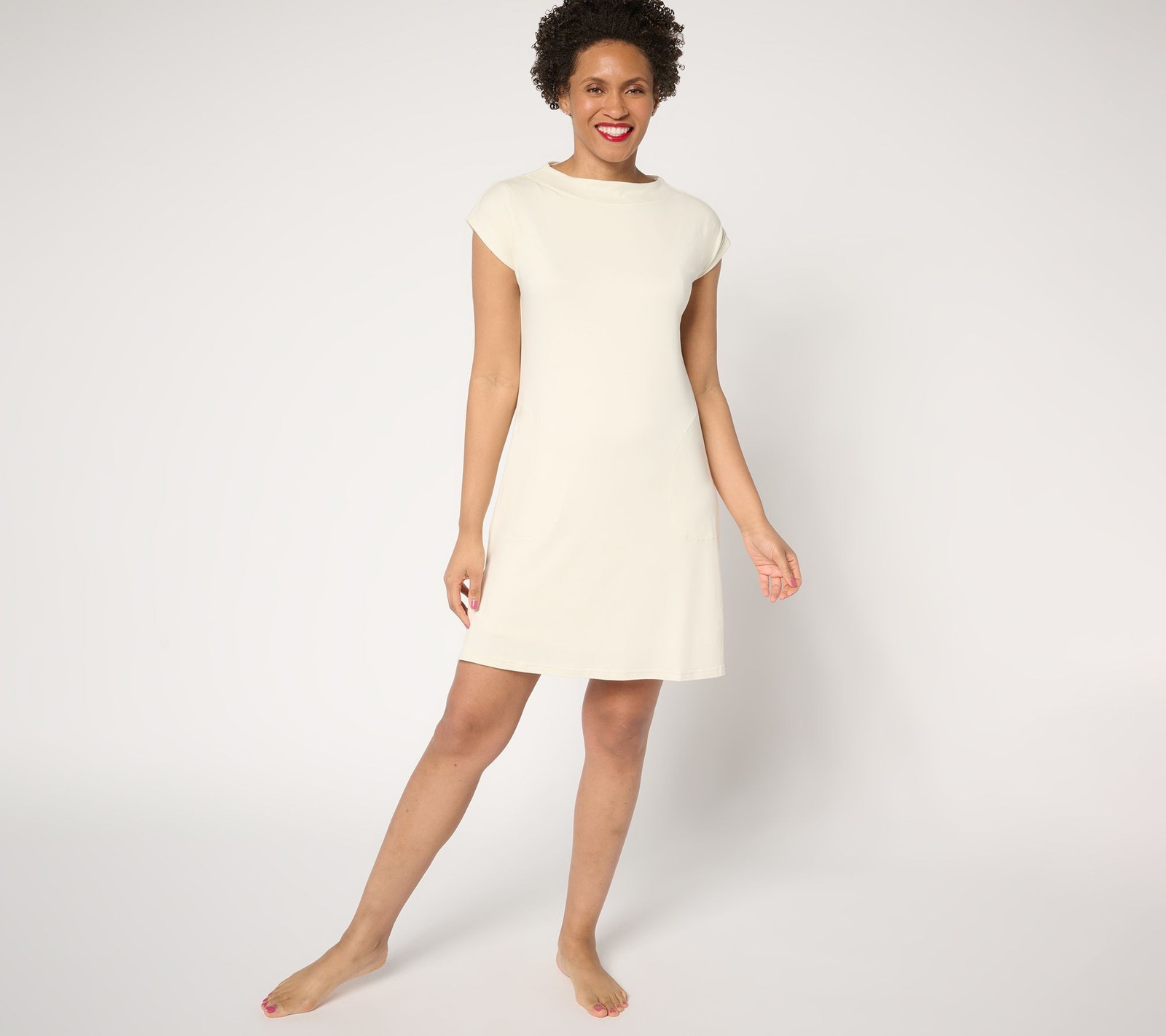 SUNNYLiFE Women's Dress Sz S Cloud Knit Boat Neck Lounge White A677911
