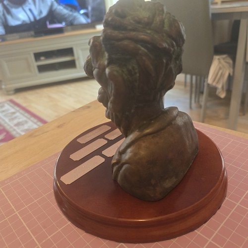 RARE/Unique? Fluck & Law Bronze Spitting Image Ronald Reagan Bust - Picture 14 of 24