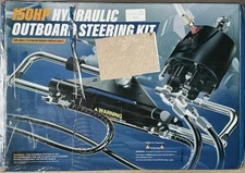 Upgrade 150HP Hydraulic Outboard Steering Kit Boat Marine System, OPEN BOX NEW 