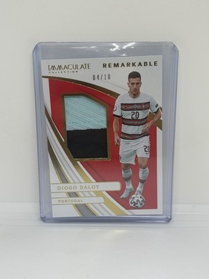 2021 Panini Immaculate Soccer - #RM-DDA Diogo Dalot Remarkable Patch Gold /10