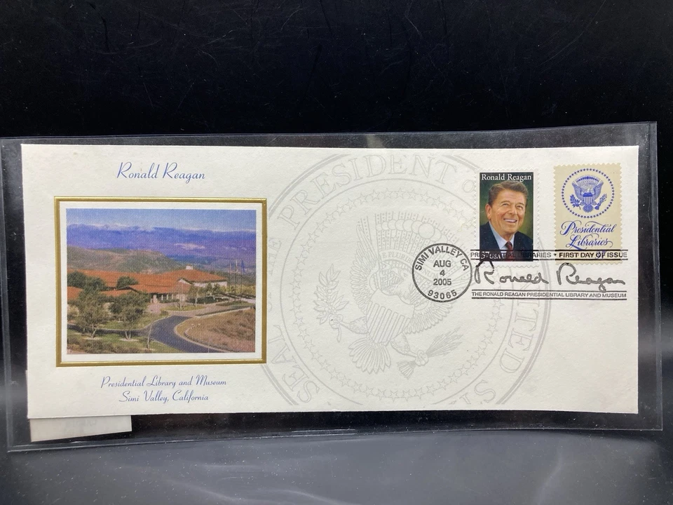 US FDC 2005 2006 Ronald Reagan Presidential Library Long Envelope Lot Bundle - Image 2 of 4