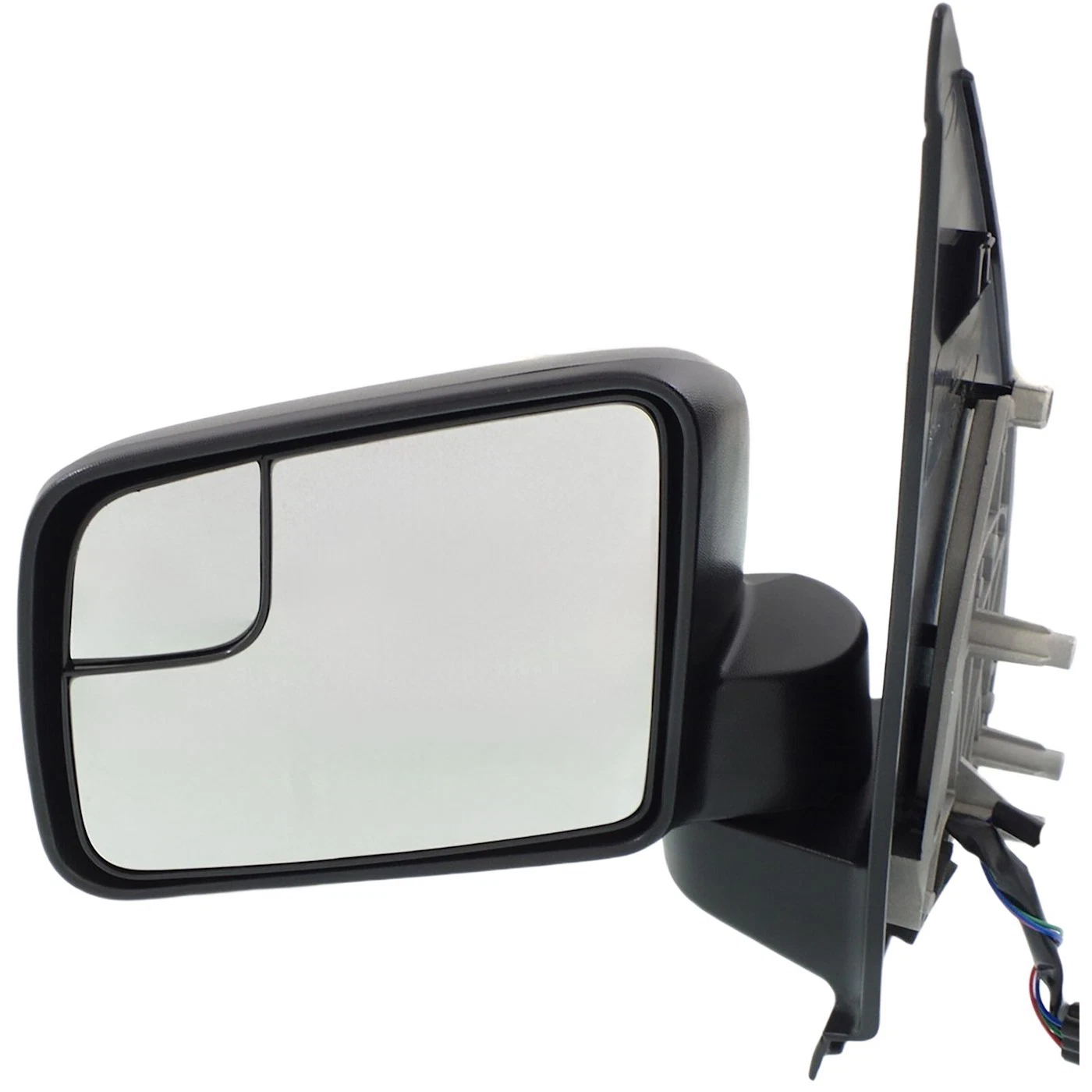 Mirror For 2011-2013 Ford Transit Connect Driver Side Manual Fold Textured Black