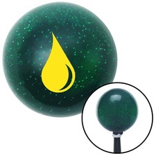 Yellow Paint Drip Green Metal Flake Shift Knob W M16x1.5 Insert Shifter Auto Yellow Paint Drip Green Metal Flake Shift Knob W M16x1.5 Insert Shifter Auto