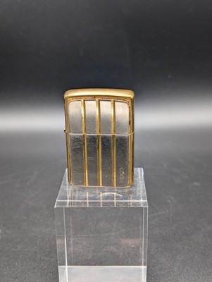 Vintage Zippo Feuerzeug 380 Tyson / Teluke   Gold & Silber Design   1996