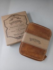 Galen Leather Crazy Horse Brown Pen Case