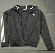 adidas Primeblue Full Zip Track Jacket Black/White 3-Stripes Men's M