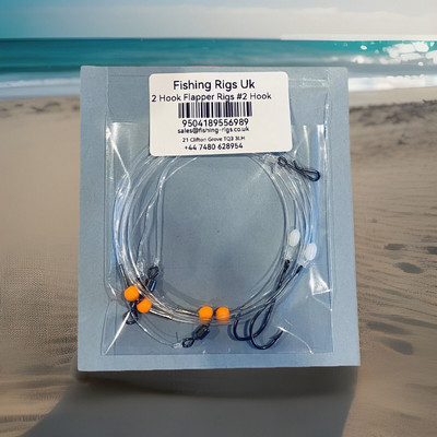 40 x 2 Haken Meeresangeln Flapper Rigs Restposten Barsch Angelrigs schön und stark