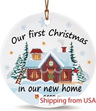 House Warming Gifts for New Home,2023 New Home Christmas Ornament, Housewarmi...