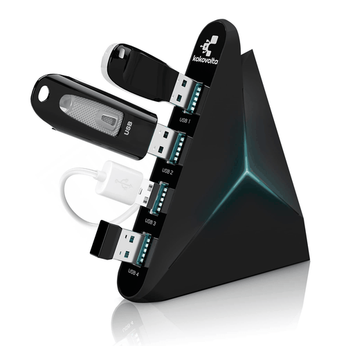 USB 3.0 Hub  Vertical Data Hub with Long Cord   4 Additional Ports for Mac & PC - Afbeelding 1 van 7