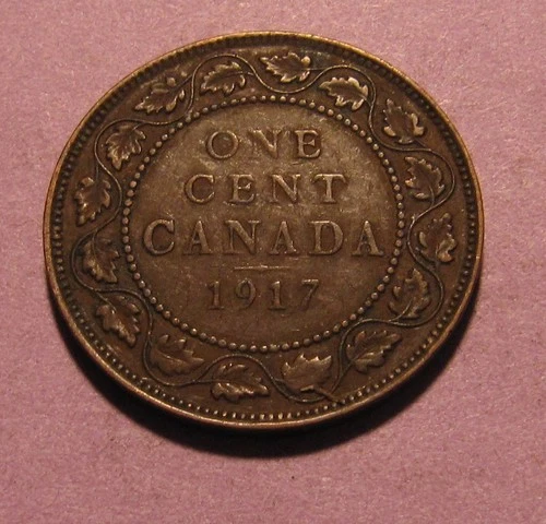 1917 Canada Large Cent — photo from the most recent tracked eBay sale
