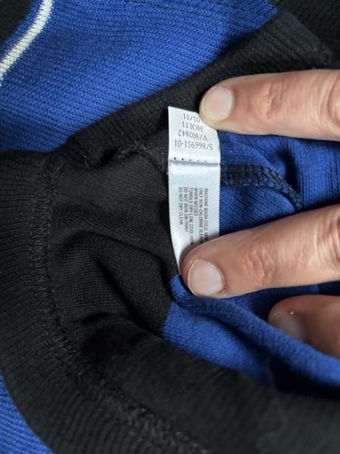 NWT Gapkids Boys Long Sleeve Sweater Size Large (10) Blue Black White Stripe - Picture 6 of 6