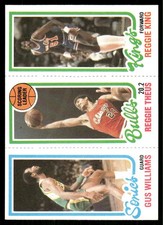 1980-81 Topps Gus Williams / Reggie Theus / Reggie King Rookie #41 / 128 / 233