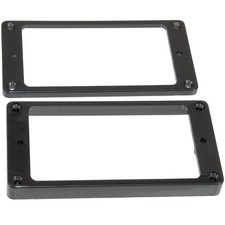 NEW Flat Bottom Non-Slanted Guitar Humbucker Pickup Ring Set - BLACK