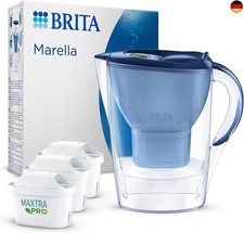  BRITA Wasserfilter Kanne Marella blau (2,4l) inkl. 3x MAXTRA PRO All-in-1 
