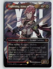 FINAL FANTASY #545 Lightning, Army of One (0545) (Borderless) (Surge Foil)
