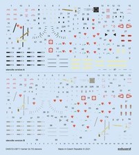 Eduard D48072 1/48 Harrier GR.7/9 stencils Decals for Hasegawa / Revell
