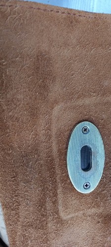Tan Genuine Leather Shoulder / Crossbody Pouch Bag Small Very good condition - Picture 5 of 7