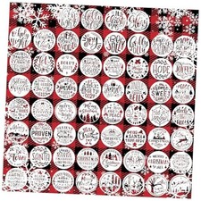 Small Stencils for Painting on Wood Reusable, 3 Inch 60pcs words 3in round-3