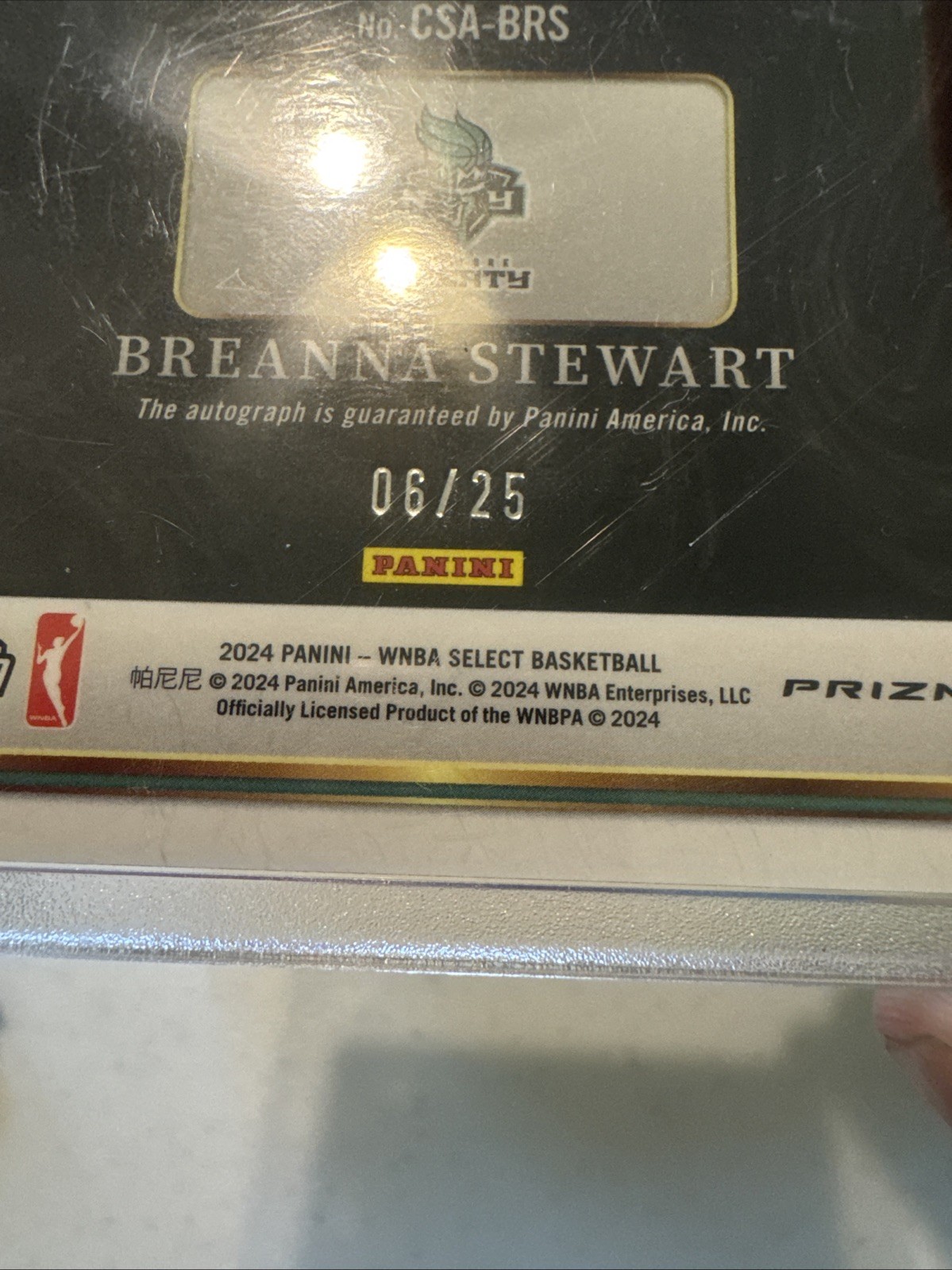 2024 Panini Select WNBA - Courtside Signature - Breanna Stewart Tie-Dye /25 view 3