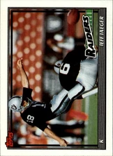 1991 Topps #106 Jeff Jaeger NM-MT LA Raiders