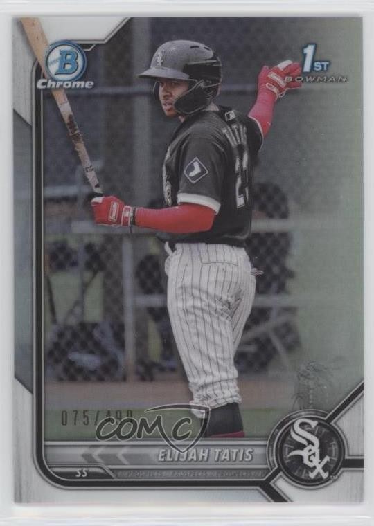 2022 Bowman Chrome Prospects Refractor 75/499 Elijah Tatis #BCP-23 00jz