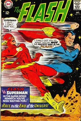 Flash, The (1st Series) #175 VF; DC | December 1967 Flash Superman Race - w/Bag+