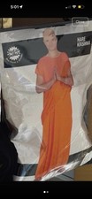 Fiestas Guirca Hare Krishna Complete Outfit Fancy Dress Costume Orange TUNIQ