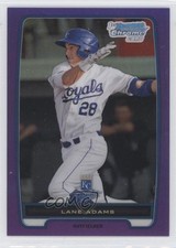 2012 Bowman Chrome Prospects Retail Purple Refractor /199 Lane Adams #BCP139 0m0