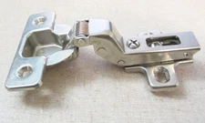 Salice 2P5 Inset Cabinet Door Hinge w/ H0 Mounting Base Plate, Self Closing (V3)