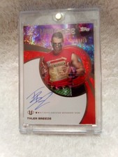 Tyler Breeze 2025 Topps Universe WWE Red Autograph 1/10