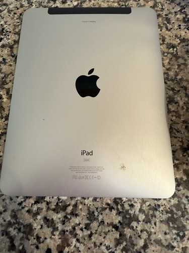 Apple iPad 1st Gen A1337 64GB, Wi-Fi 3G 9.7in Space Gray Untested - Picture 2 of 2